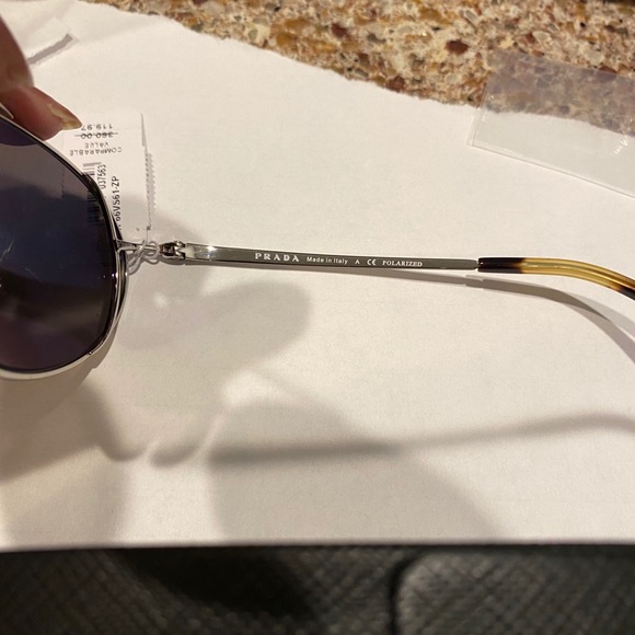 Prada oval mirror wire rimed sunglasses - Picture 7 of 8